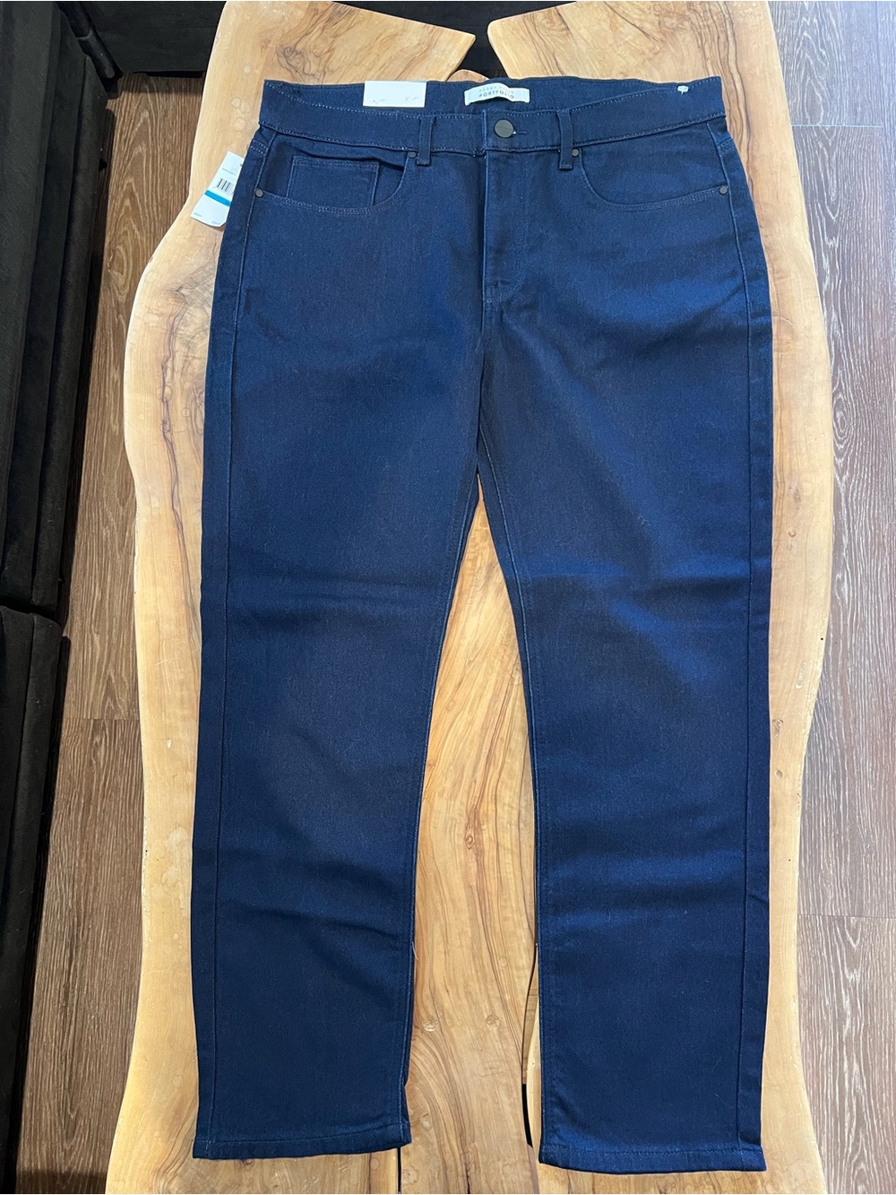 Men’s Perry Ellis Slim Stretch Navy Jeans